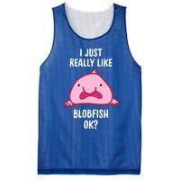 Blobfish Gift I Just Really Like Blobfish Ok Gift Merch Mesh Reversible Basketball Jersey Tank