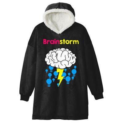 Brainstorm Good Idea Lightbulb Thunder Hooded Wearable Blanket