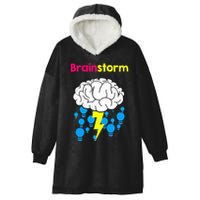 Brainstorm Good Idea Lightbulb Thunder Hooded Wearable Blanket