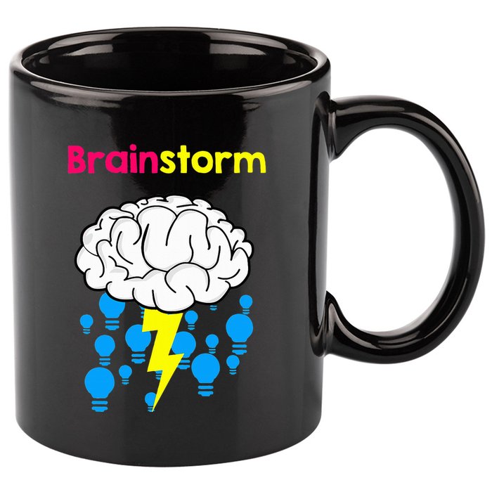Brainstorm Good Idea Lightbulb Thunder 11oz C Handle Ceramic Mug