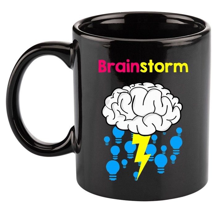 Brainstorm Good Idea Lightbulb Thunder 11oz C Handle Ceramic Mug