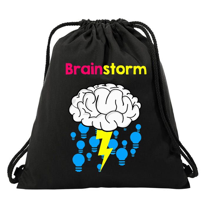 Brainstorm Good Idea Lightbulb Thunder Drawstring Bag