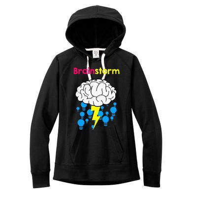 Brainstorm Good Idea Lightbulb Thunder Women's Fleece Hoodie