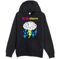 Brainstorm Good Idea Lightbulb Thunder Premium Pullover Hoodie