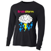 Brainstorm Good Idea Lightbulb Thunder Cooling Performance Long Sleeve Crew