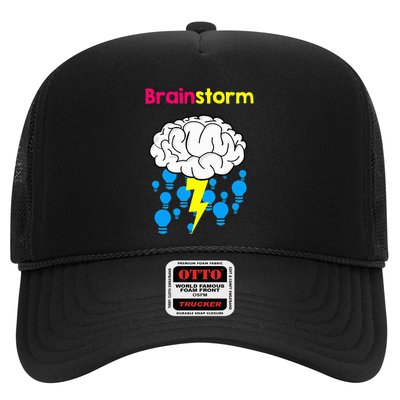 Brainstorm Good Idea Lightbulb Thunder Trucker Hat