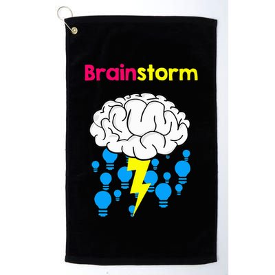 Brainstorm Good Idea Lightbulb Thunder Golf Towel