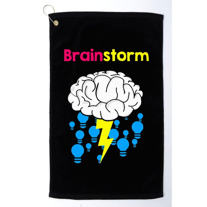 Brainstorm Good Idea Lightbulb Thunder Golf Towel
