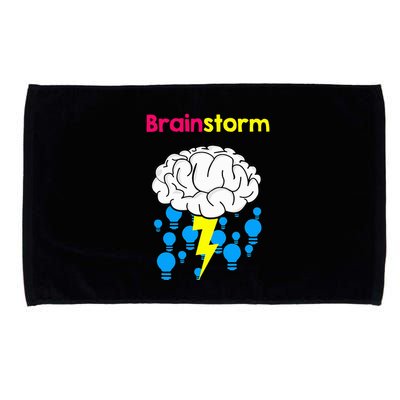 Brainstorm Good Idea Lightbulb Thunder Microfiber Hand Towel