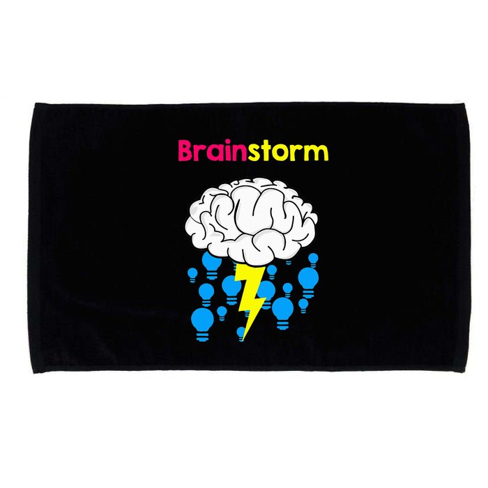 Brainstorm Good Idea Lightbulb Thunder Microfiber Hand Towel