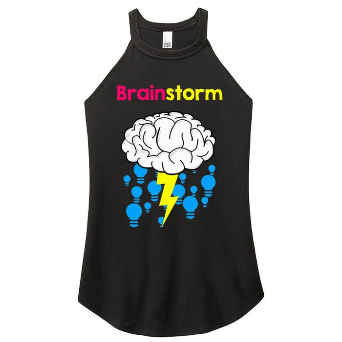 Brainstorm Good Idea Lightbulb Thunder Women's Perfect Tri Rocker Tank