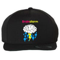 Brainstorm Good Idea Lightbulb Thunder Wool Snapback Cap