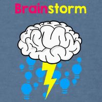 Brainstorm Good Idea Lightbulb Thunder Garment-Dyed Sweatshirt