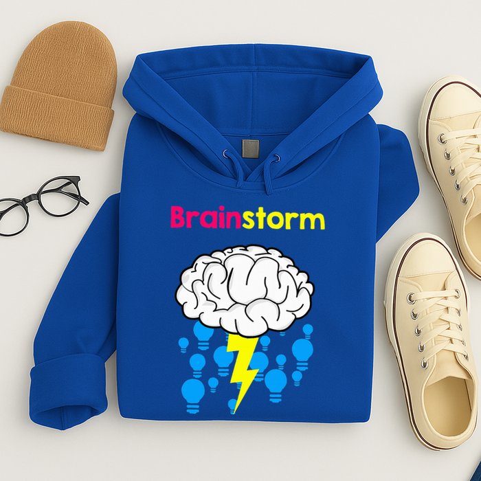 Brainstorm Good Idea Lightbulb Thunder Hoodie