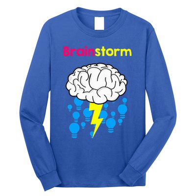 Brainstorm Good Idea Lightbulb Thunder Long Sleeve Shirt