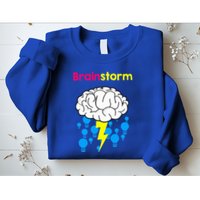 Brainstorm Good Idea Lightbulb Thunder Sweatshirt