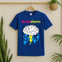 Brainstorm Good Idea Lightbulb Thunder T-Shirt