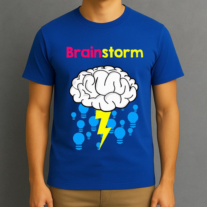 Brainstorm Good Idea Lightbulb Thunder T-Shirt