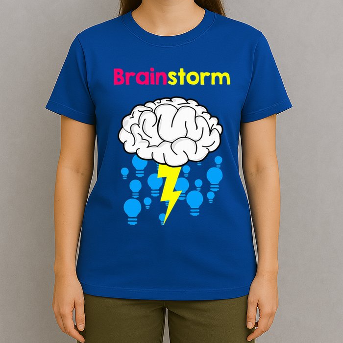 Brainstorm Good Idea Lightbulb Thunder T-Shirt