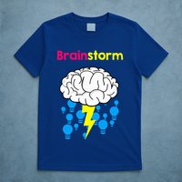 Brainstorm Good Idea Lightbulb Thunder T-Shirt