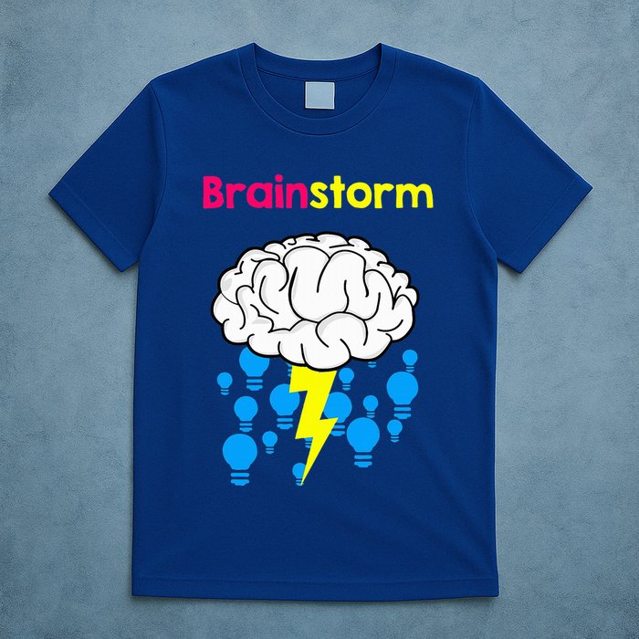 Brainstorm Good Idea Lightbulb Thunder T-Shirt