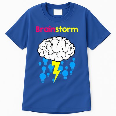 Brainstorm Good Idea Lightbulb Thunder Tall T-Shirt