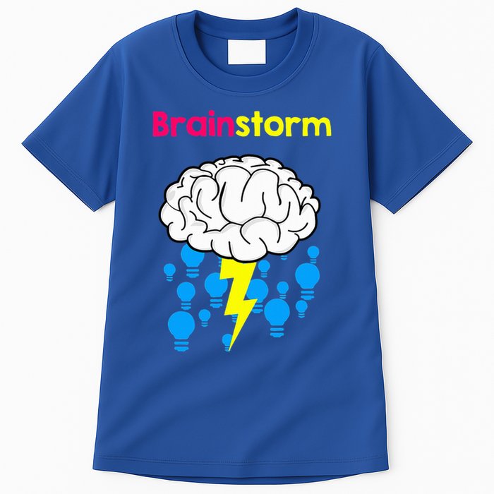 Brainstorm Good Idea Lightbulb Thunder Tall T-Shirt