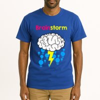 Brainstorm Good Idea Lightbulb Thunder Tall T-Shirt