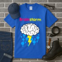 Brainstorm Good Idea Lightbulb Thunder Tall T-Shirt