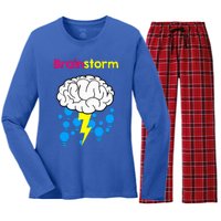 Brainstorm Good Idea Lightbulb Thunder Women's Long Sleeve Flannel Pajama Set 