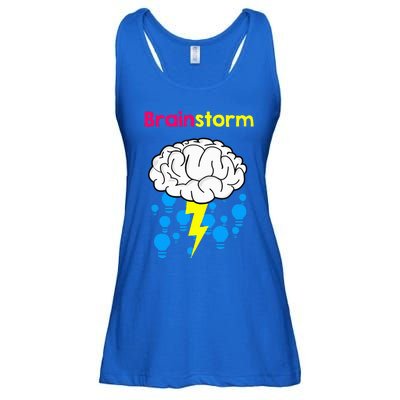 Brainstorm Good Idea Lightbulb Thunder Ladies Essential Flowy Tank