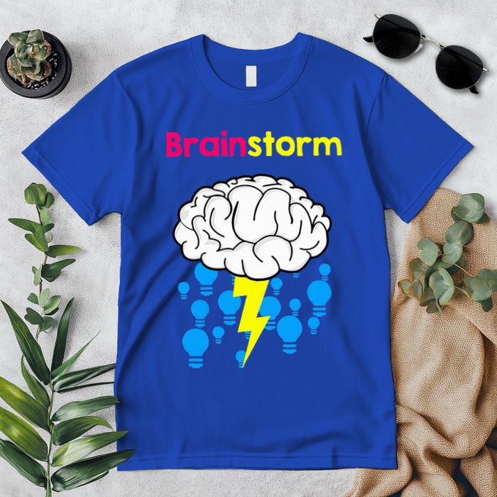 Brainstorm Good Idea Lightbulb Thunder Premium T-Shirt