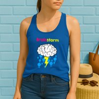 Brainstorm Good Idea Lightbulb Thunder Womens Tank Top