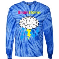 Brainstorm Good Idea Lightbulb Thunder Tie-Dye Long Sleeve Shirt