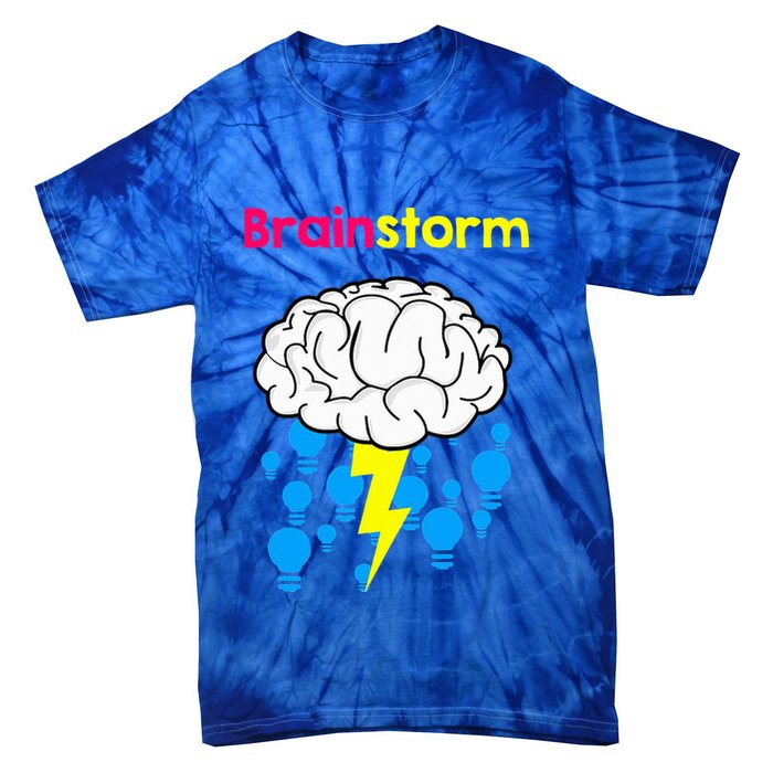 Brainstorm Good Idea Lightbulb Thunder Tie-Dye T-Shirt