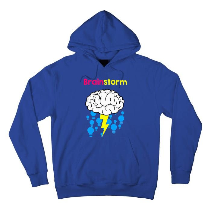 Brainstorm Good Idea Lightbulb Thunder Tall Hoodie