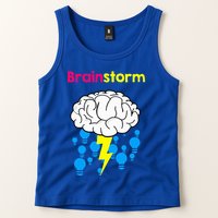 Brainstorm Good Idea Lightbulb Thunder Tank Top