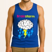 Brainstorm Good Idea Lightbulb Thunder Tank Top