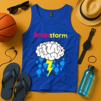 Brainstorm Good Idea Lightbulb Thunder Tank Top