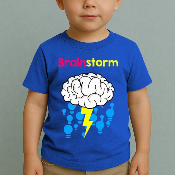 Brainstorm Good Idea Lightbulb Thunder Toddler T-Shirt