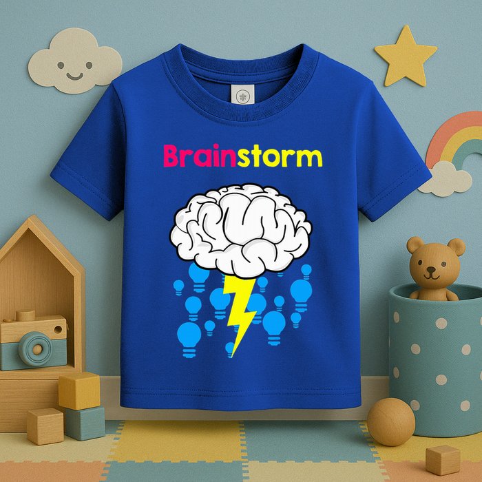 Brainstorm Good Idea Lightbulb Thunder Toddler T-Shirt
