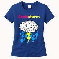 Brainstorm Good Idea Lightbulb Thunder Womens T-Shirt