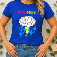 Brainstorm Good Idea Lightbulb Thunder Womens T-Shirt