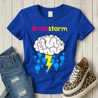 Brainstorm Good Idea Lightbulb Thunder Womens T-Shirt