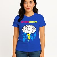 Brainstorm Good Idea Lightbulb Thunder Womens T-Shirt