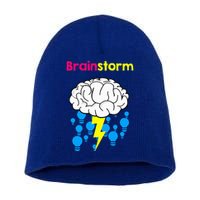 Brainstorm Good Idea Lightbulb Thunder Short Acrylic Beanie