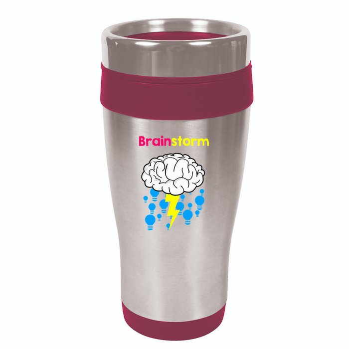 Brainstorm Good Idea Lightbulb Thunder 16oz Travel Tumbler