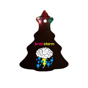 Brainstorm Good Idea Lightbulb Thunder Ceramic Tree Ornament