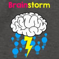 Brainstorm Good Idea Lightbulb Thunder Vector Backpack