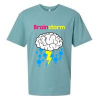 Brainstorm Good Idea Lightbulb Thunder Sueded Cloud Jersey T-Shirt
